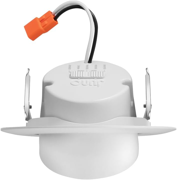 Juno 4 Inch Adjustable LED Recessed Lighting, RetroBasics Series Adjustable Gimbal LED Downlight Trim Kit, 4" Ceiling Light with 5-in-1 Switchable White Color, 700 Lumens, Matte White - Image 5